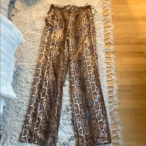 Snakeskin pants